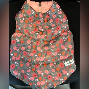 Lucy & Co Reverisble Floral Puffer Vest for dogs